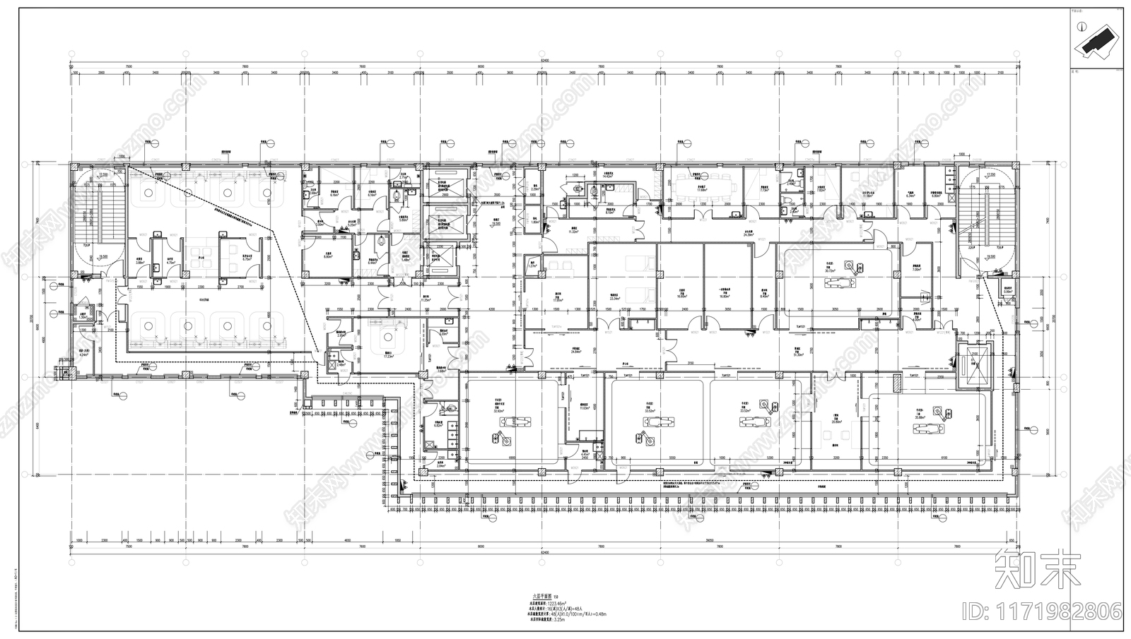 现代医院建筑施工图下载【ID:1171982806】