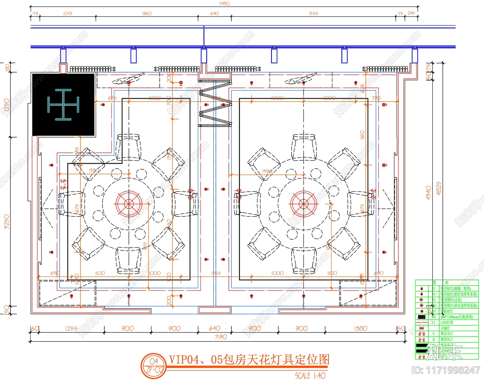 现代工装图库cad施工图下载【ID:1171998247】