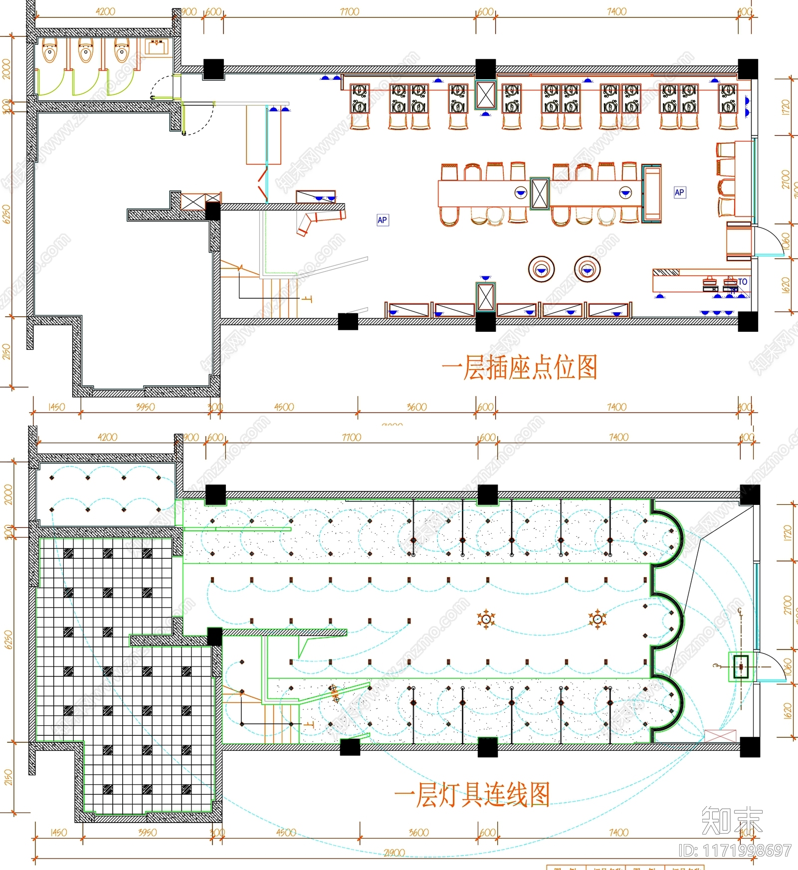 现代工装图库cad施工图下载【ID:1171998697】