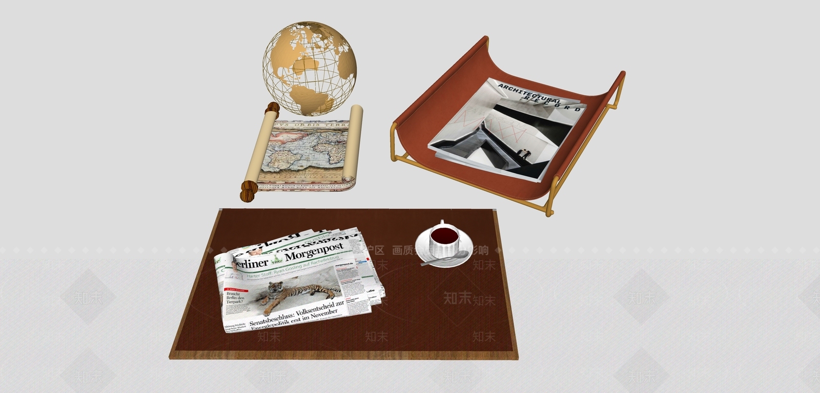 其他办公用品SU模型下载【ID:1172000964】