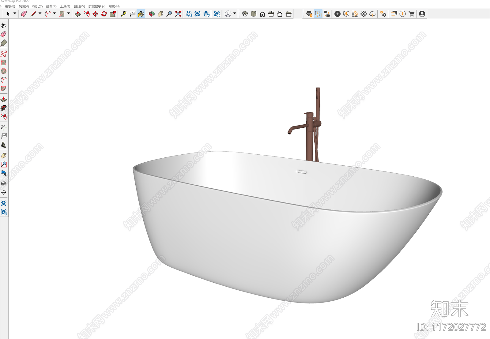 浴缸SU模型下载【ID:1172027772】