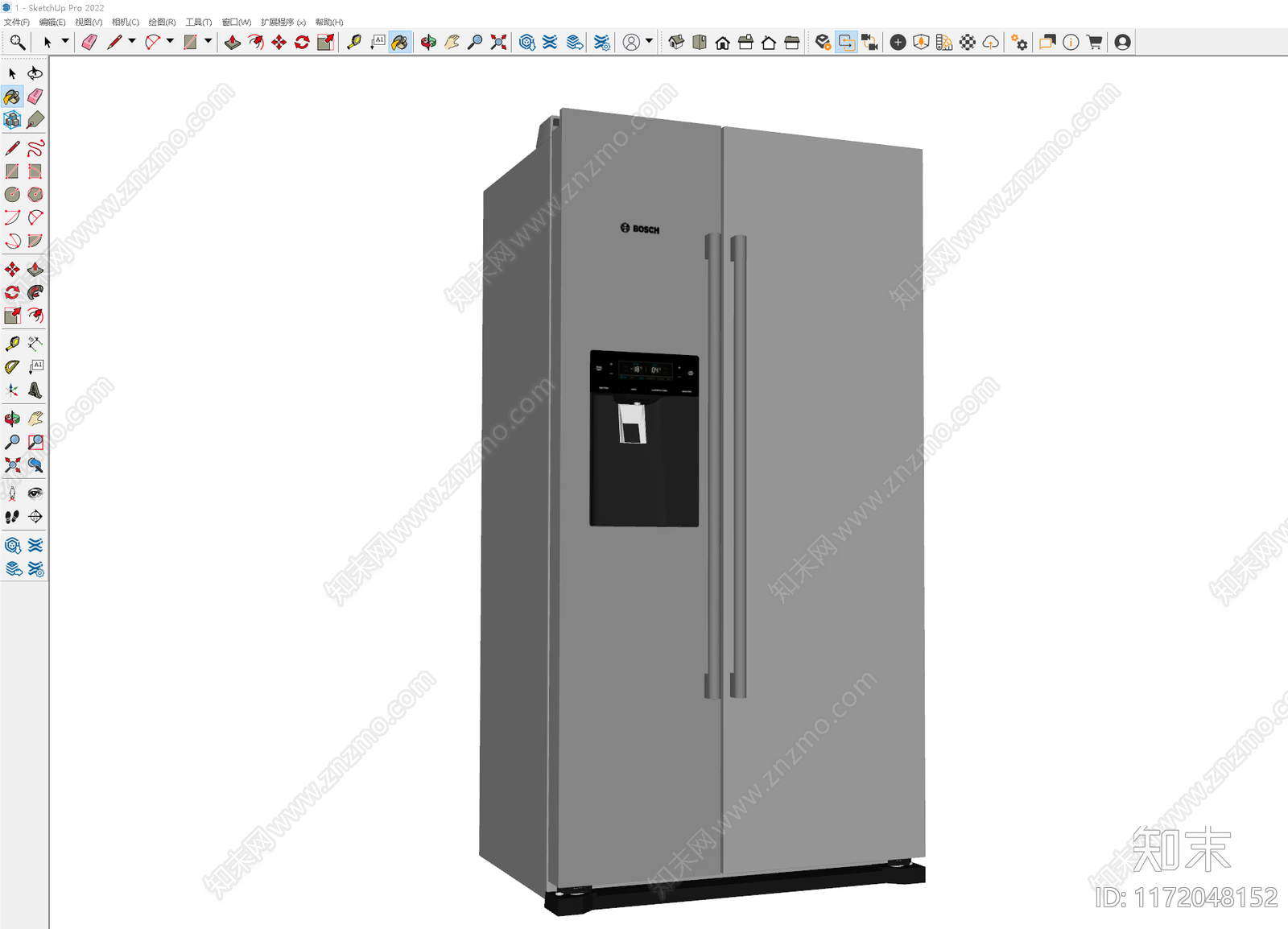 冰箱SU模型下载【ID:1172048152】
