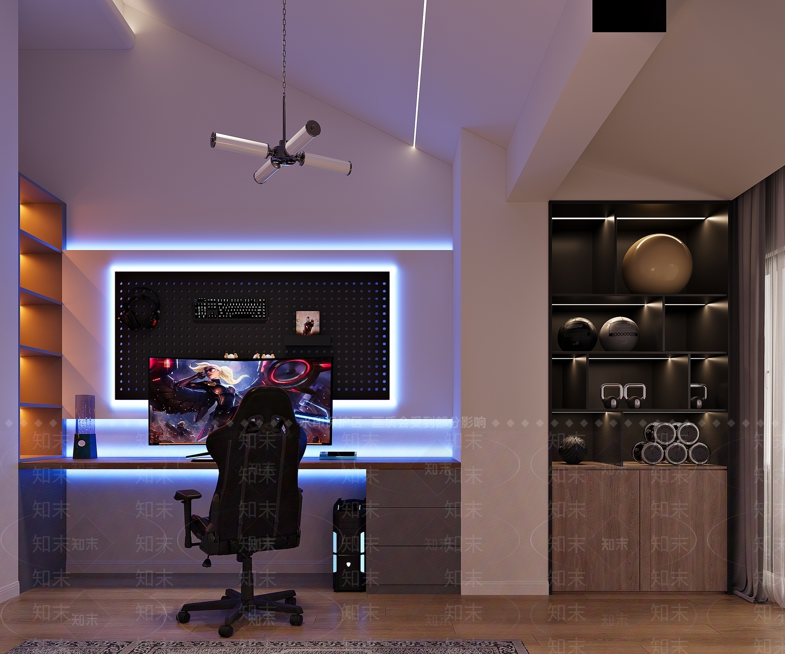 现代儿童娱乐室3D模型下载【ID:1172050048】