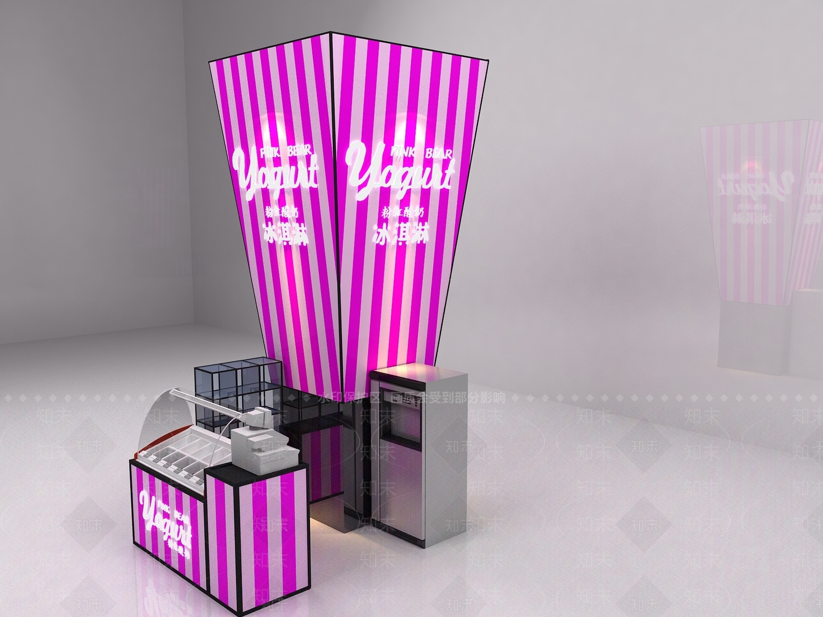 现代美陈3D模型下载【ID:1172054435】