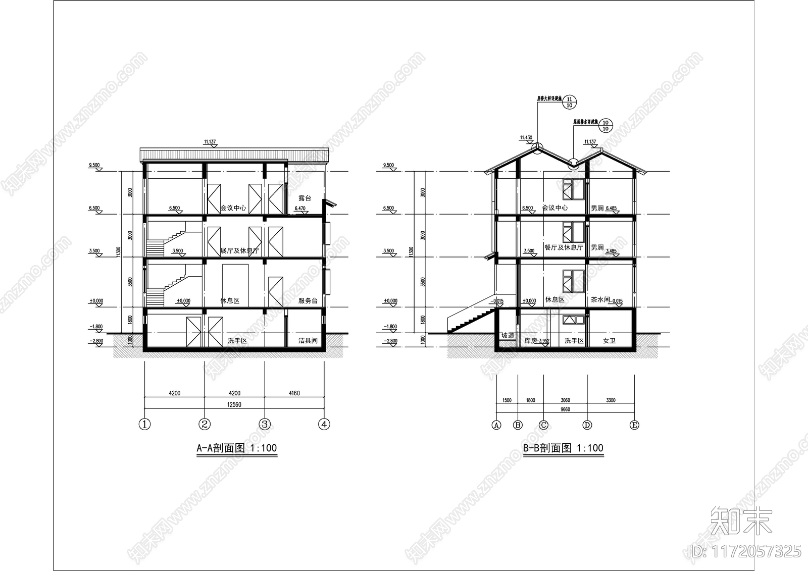 现代新中式其他建筑cad施工图下载【ID:1172057325】