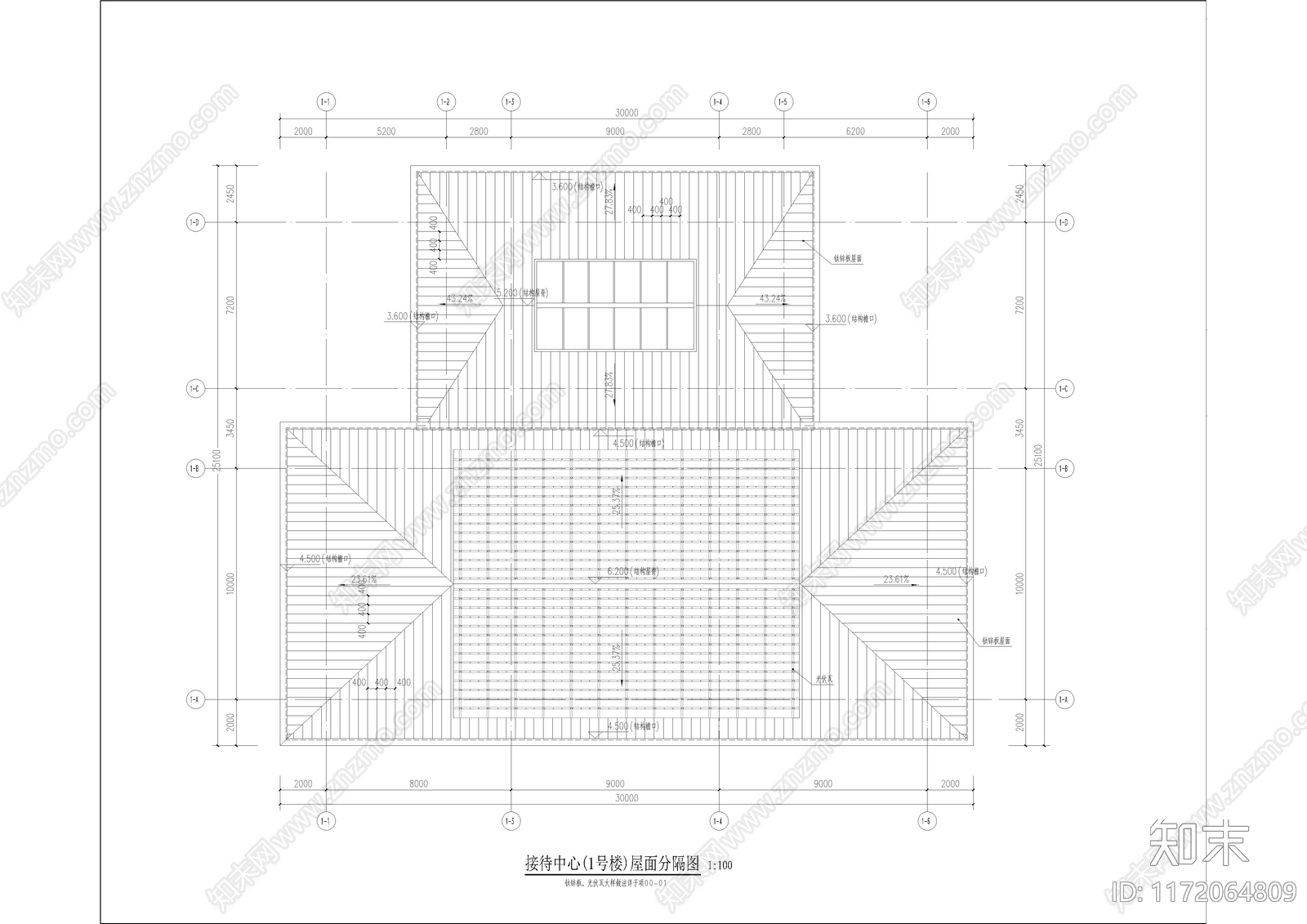 现代会议中心建筑cad施工图下载【ID:1172064809】