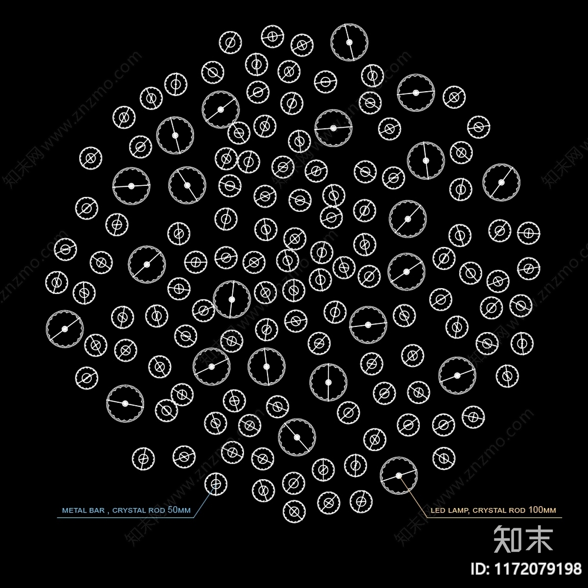 吊灯3D模型下载【ID:1172079198】