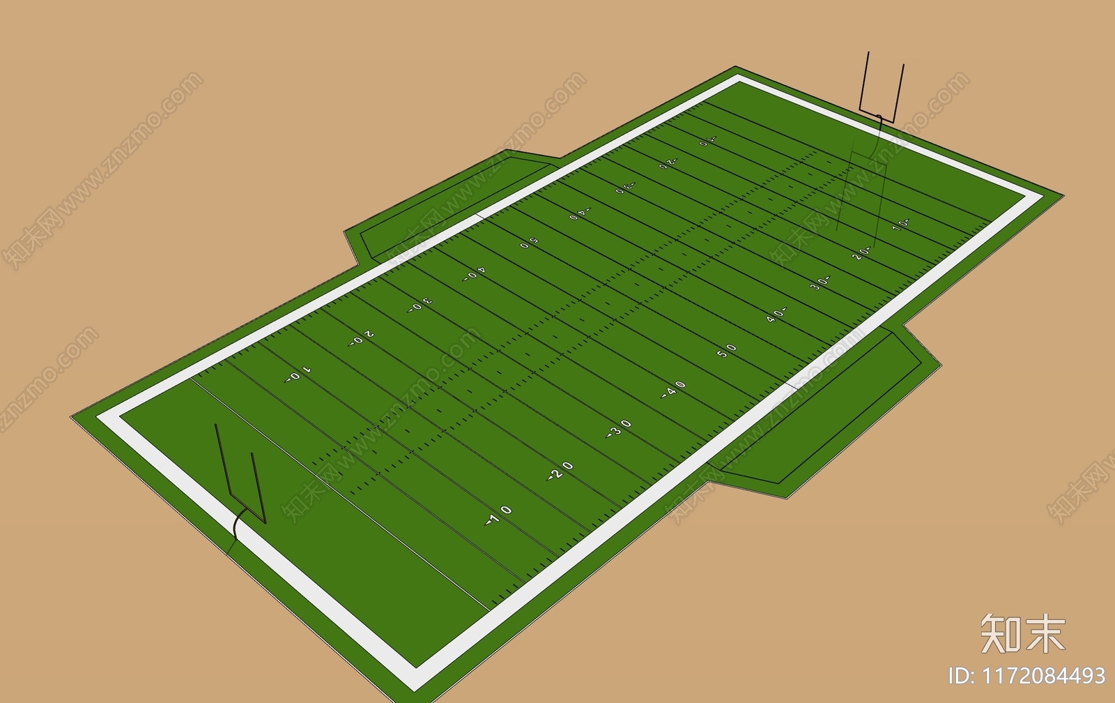 现代其他球场SU模型下载【ID:1172084493】