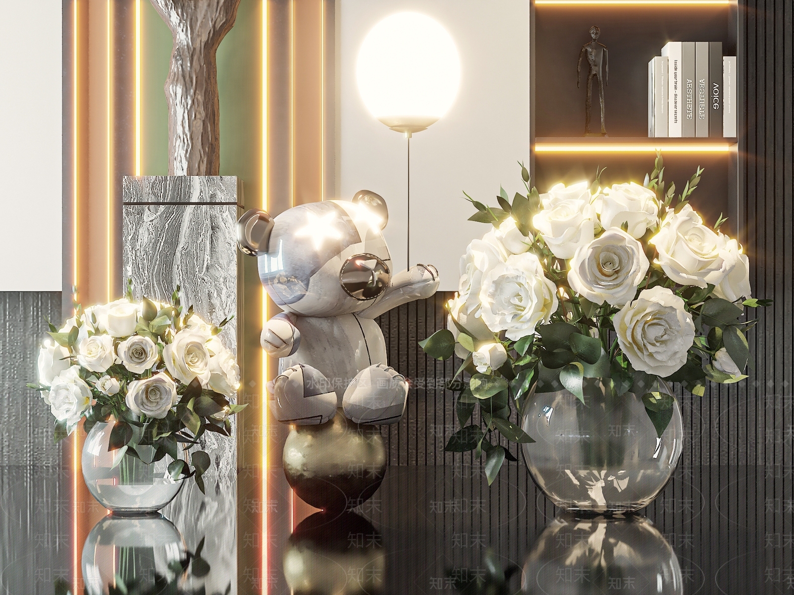 现代花艺3D模型下载【ID:1172088473】