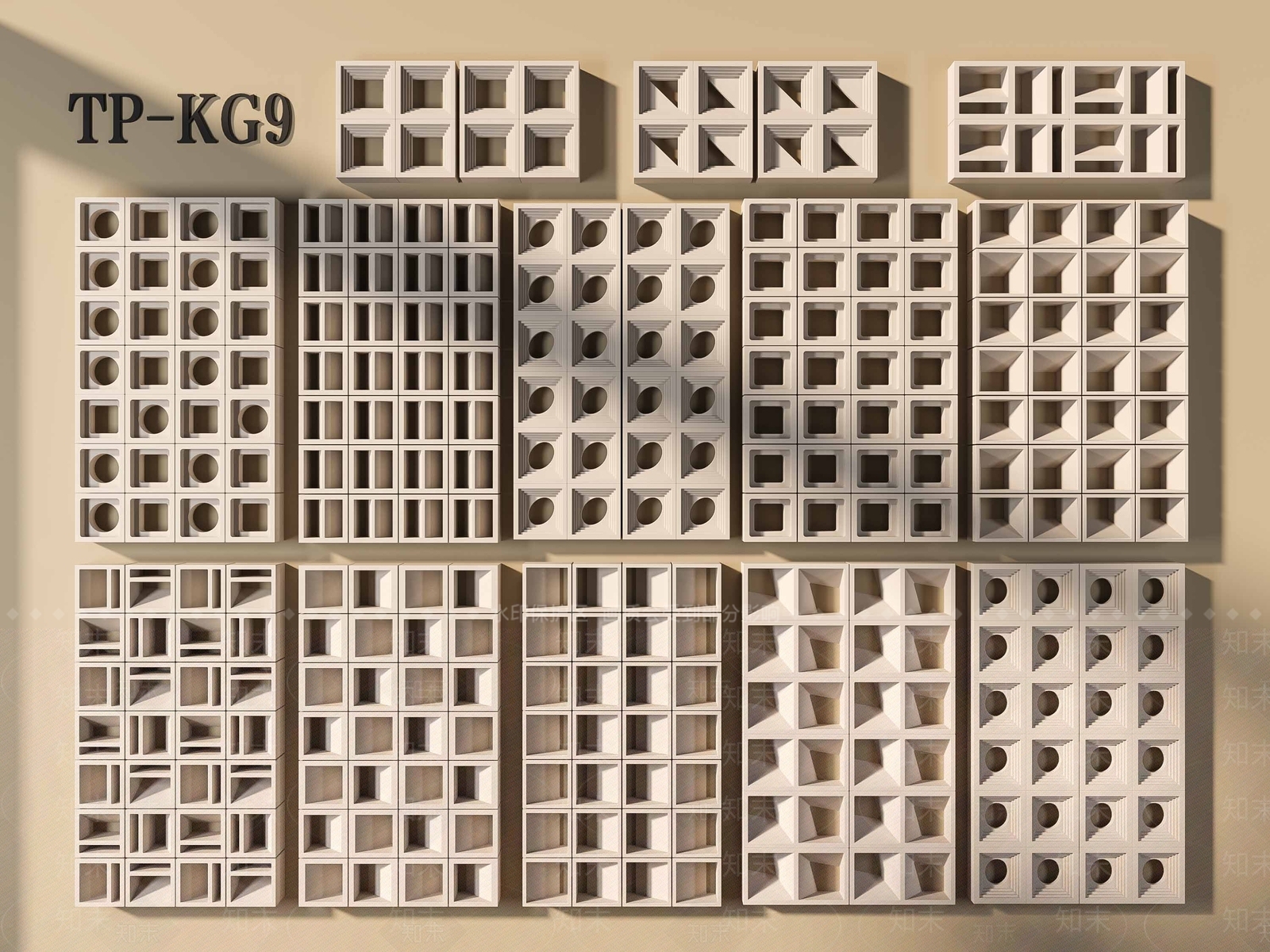现代隔断3D模型下载【ID:1172096344】