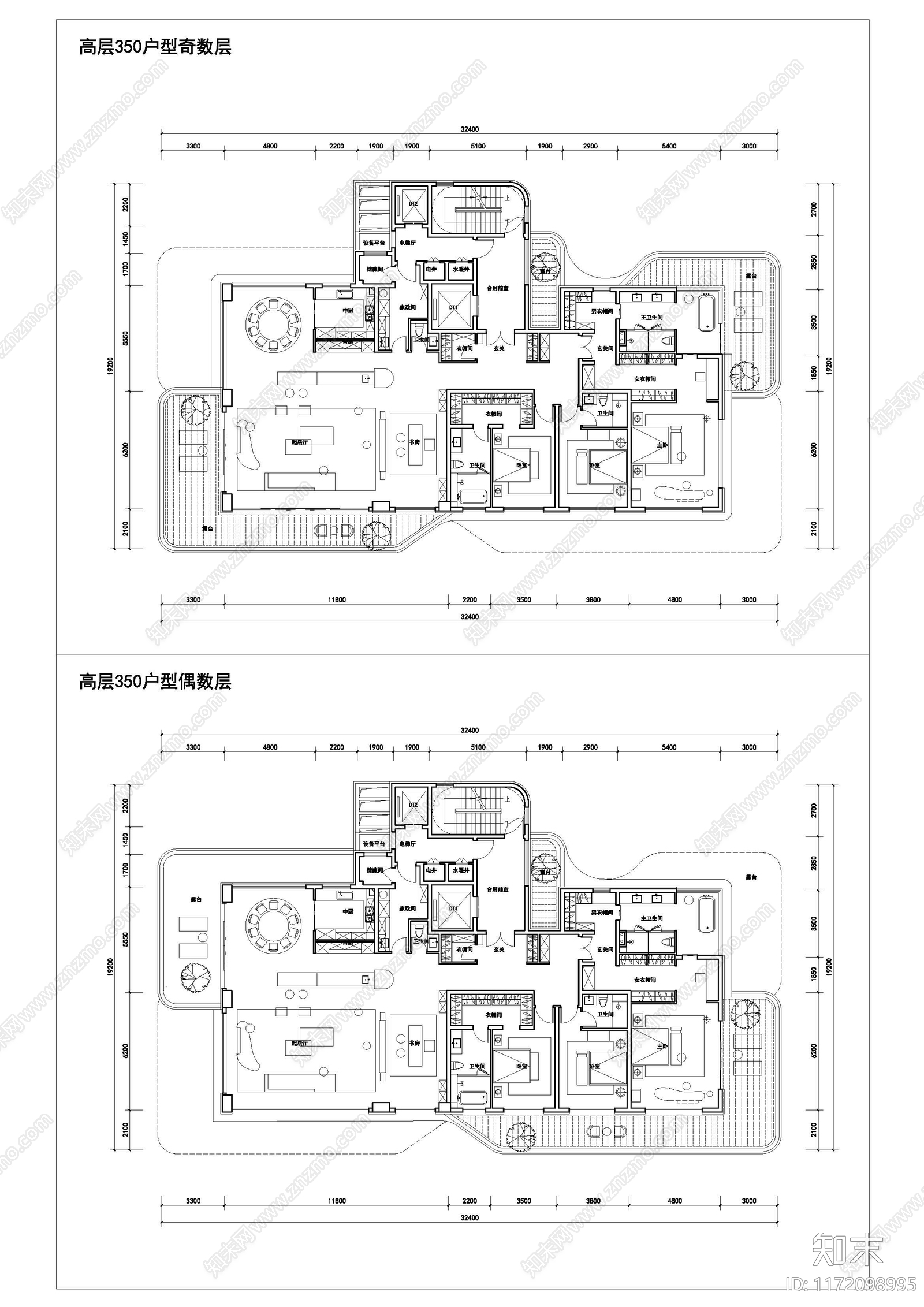 平层施工图下载【ID:1172098995】