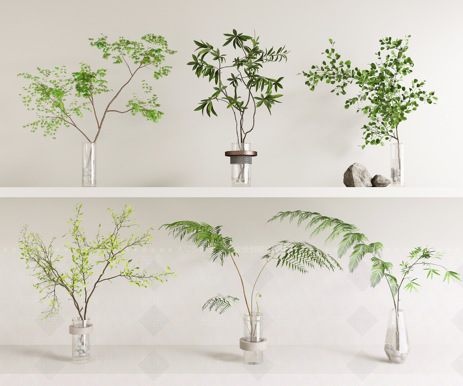 水生植物3D模型下载【ID:1172106850】