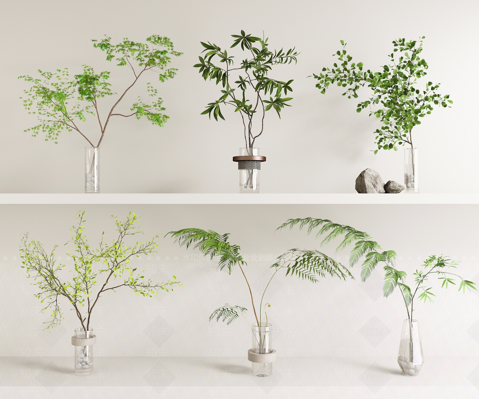水生植物SU模型下载【ID:1172106905】