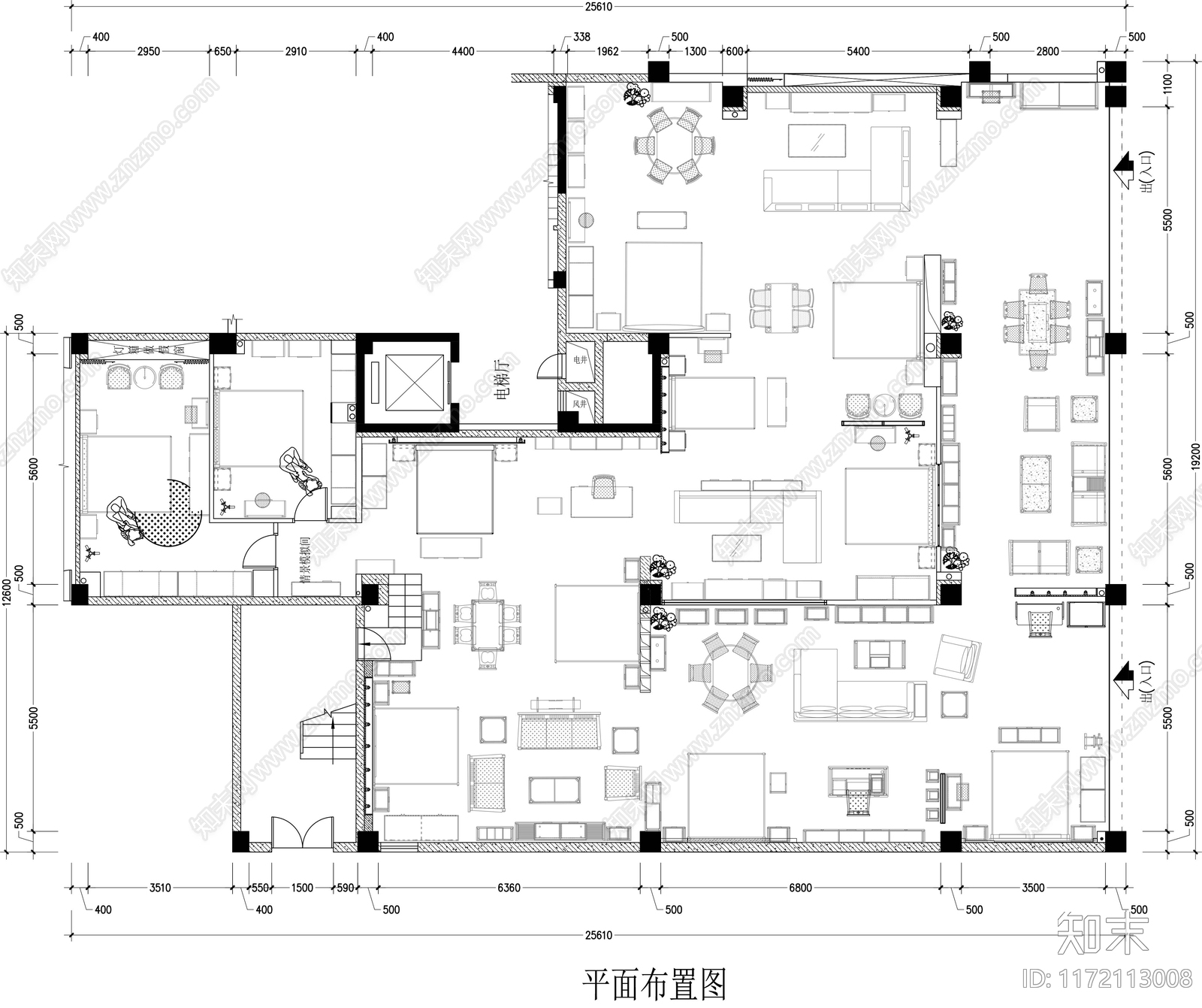 现代其他商业空间cad施工图下载【ID:1172113008】