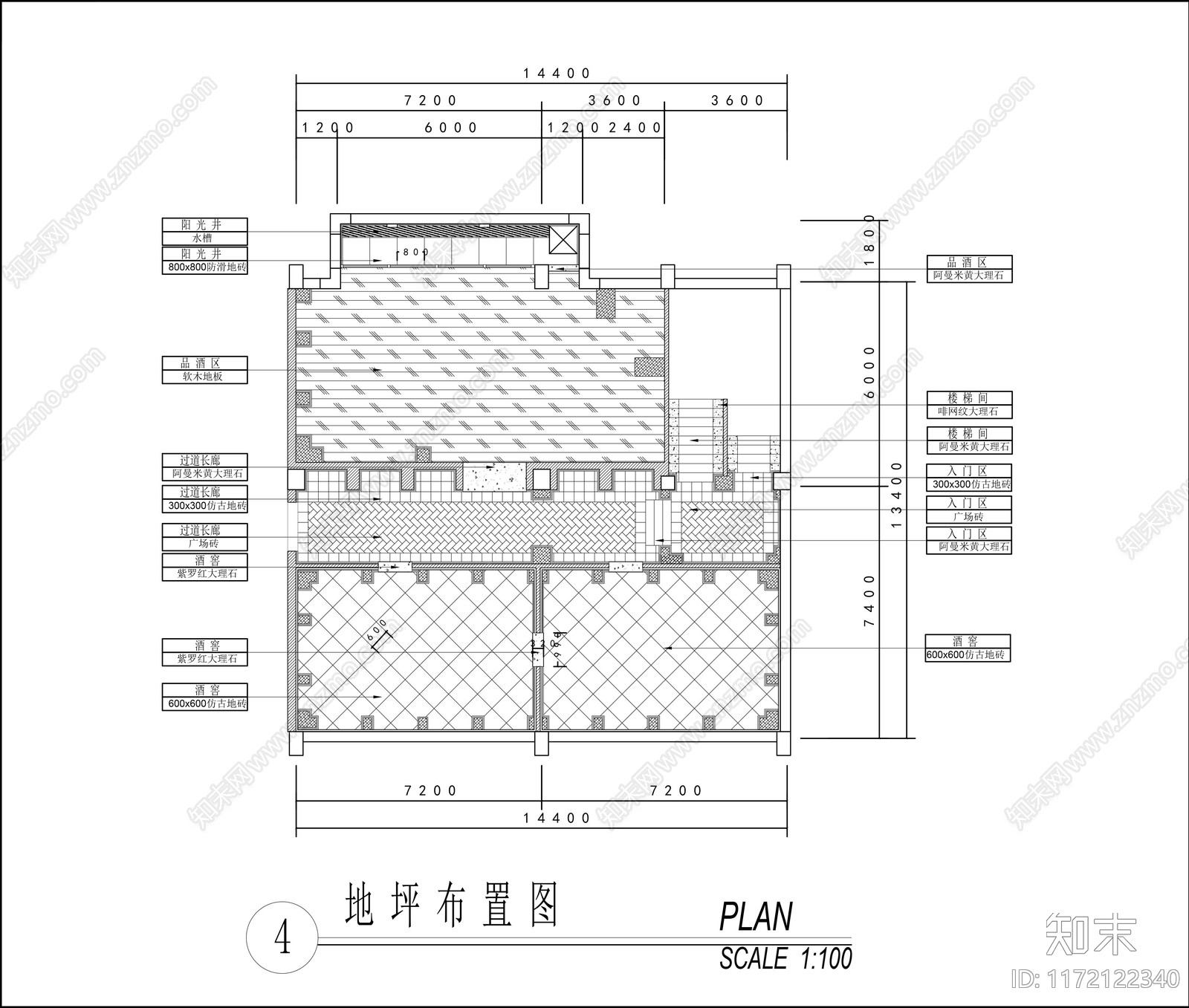 美式其他工装空间施工图下载【ID:1172122340】