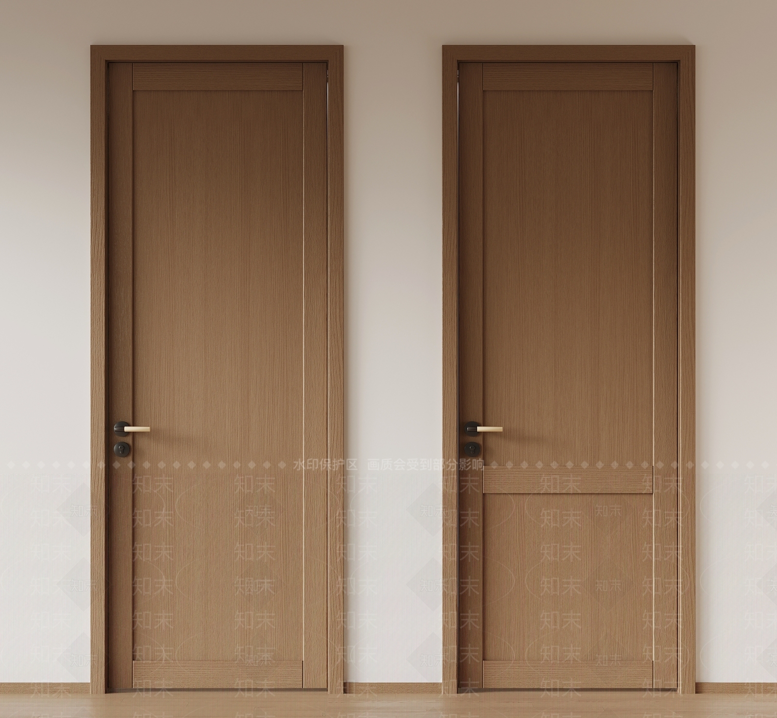 现代日式单开门3D模型下载【ID:1172123318】