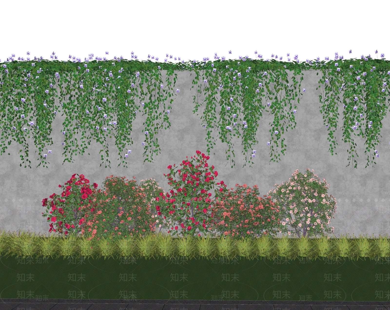 植物组合SU模型下载【ID:1172141008】