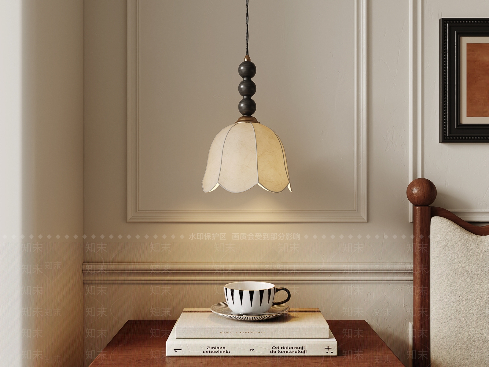 法式中古吊灯SU模型下载【ID:1172142259】