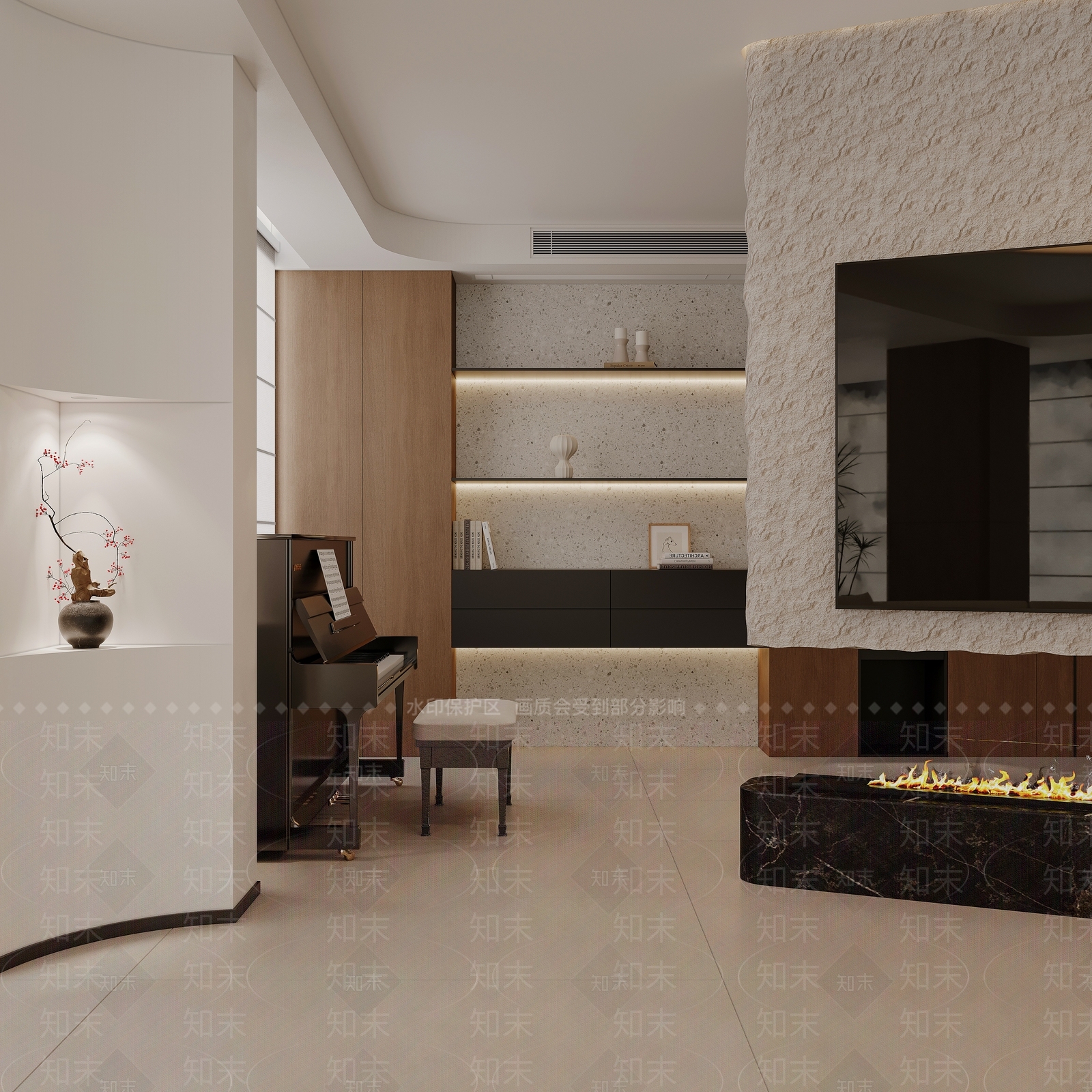 现代书房3D模型下载【ID:1214759243】