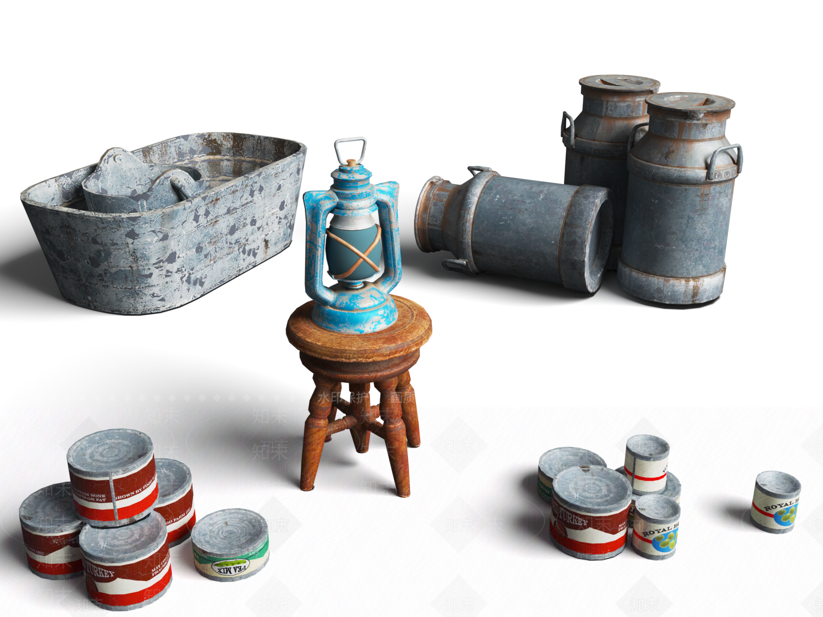 美式其他家具3D模型下载【ID:1172152393】