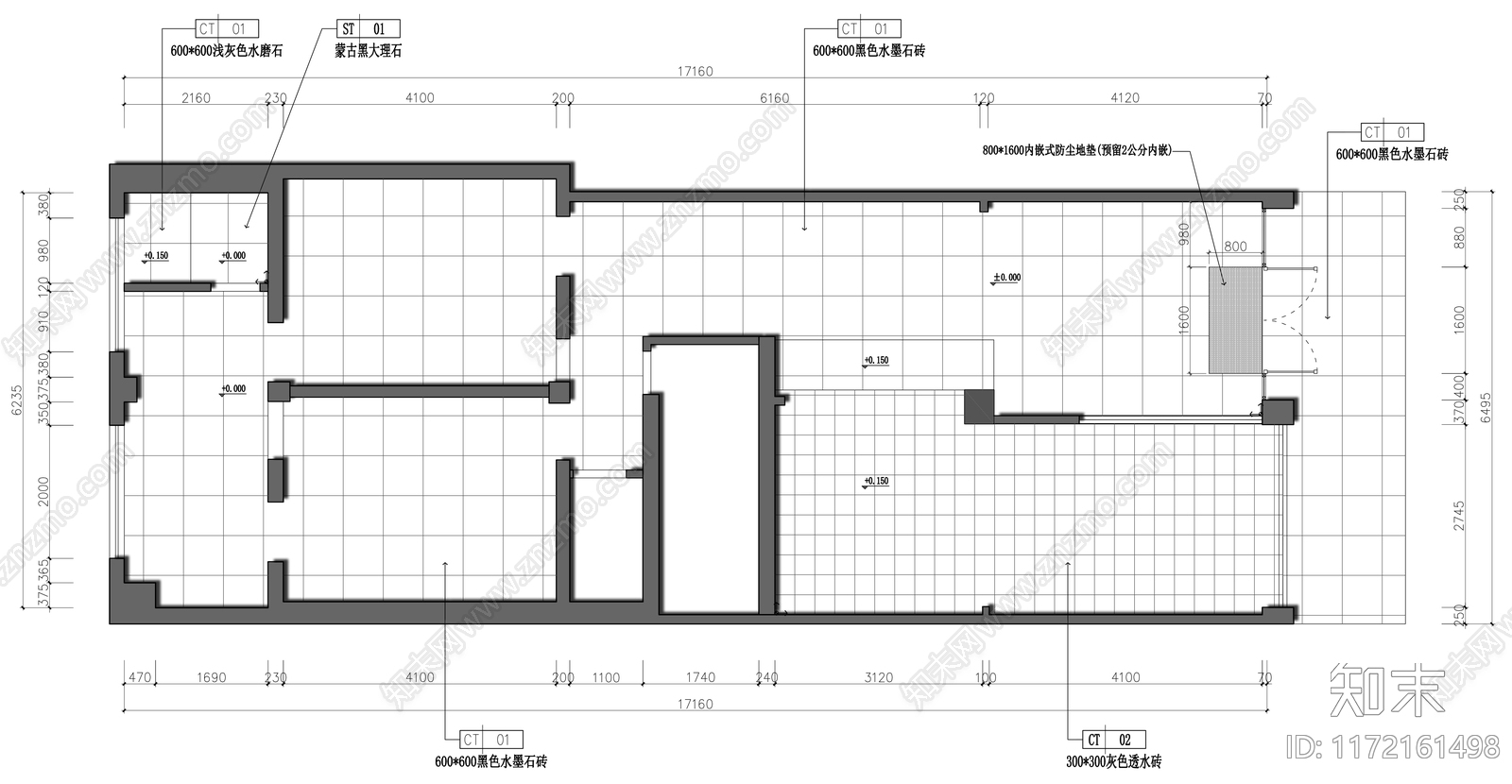 西餐厅施工图下载【ID:1172161498】