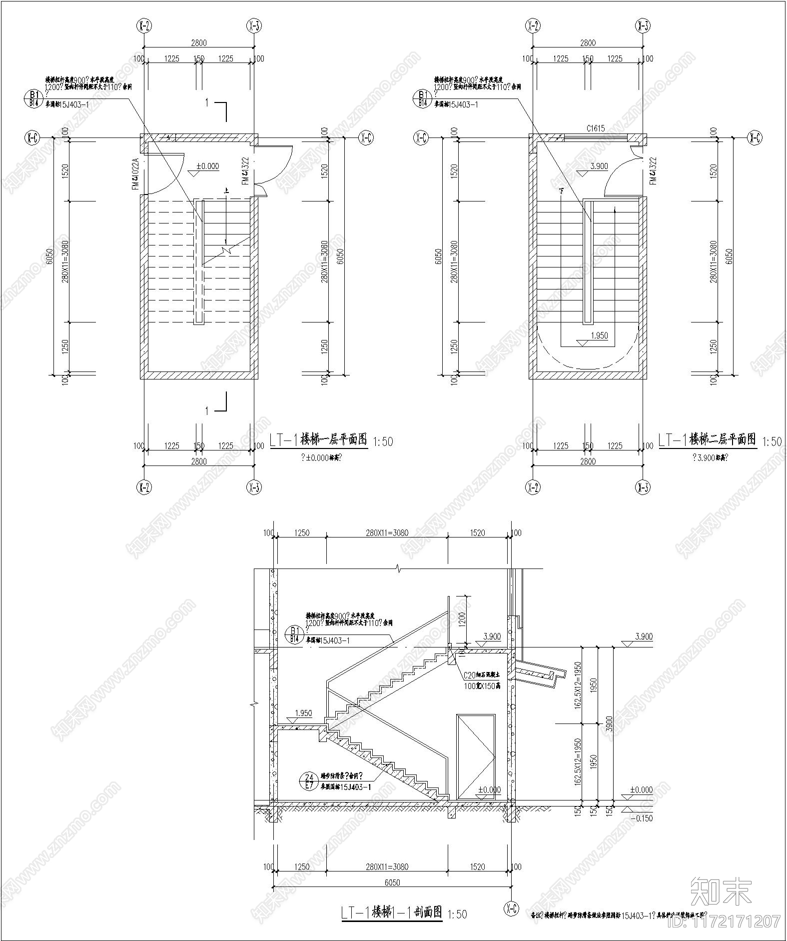 现代民宿建筑cad施工图下载【ID:1172171207】