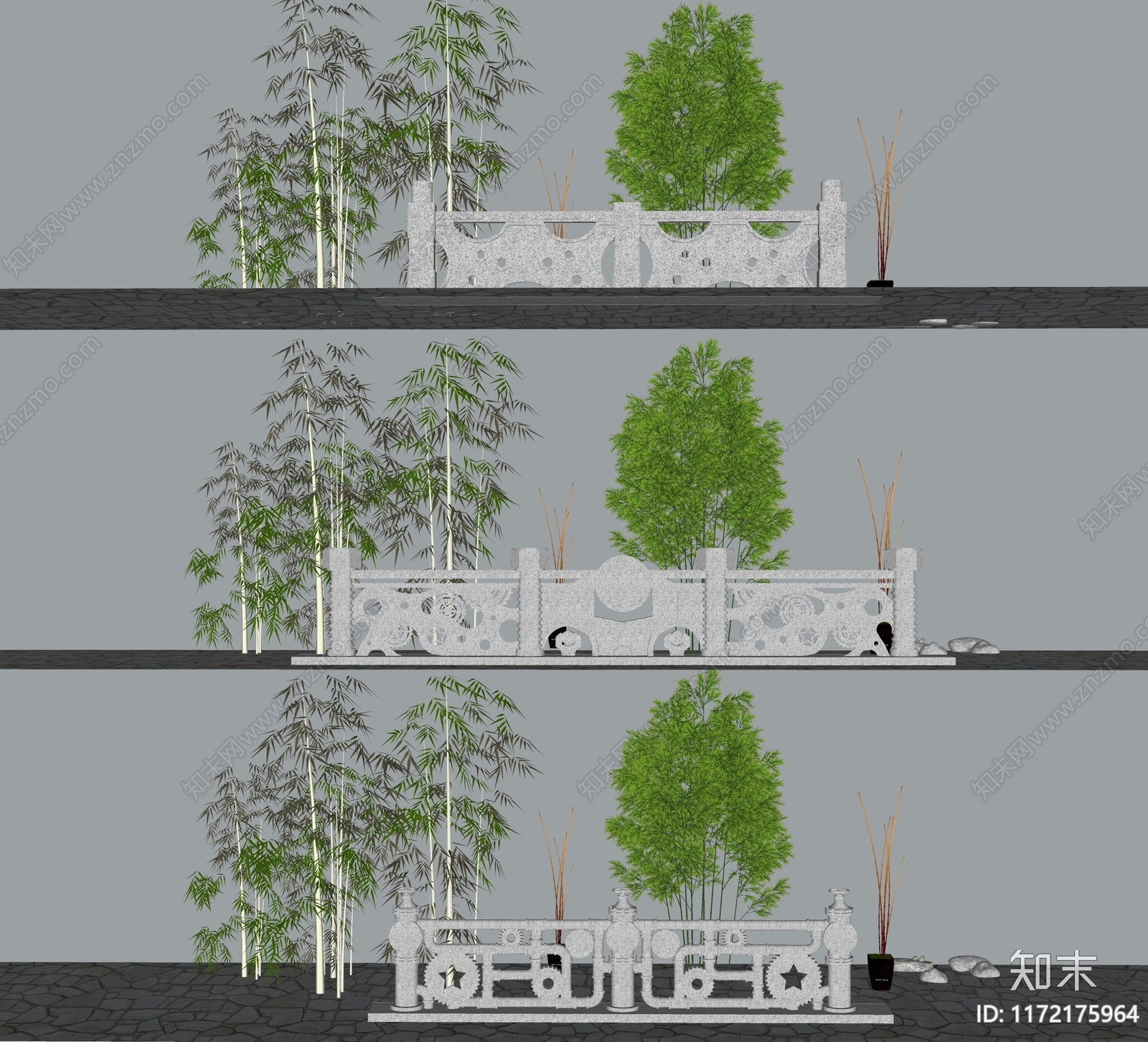 工业围栏护栏SU模型下载【ID:1172175964】