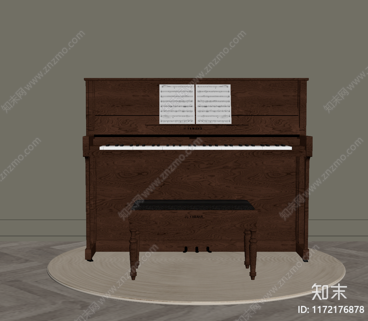 乐器SU模型下载【ID:1172176878】