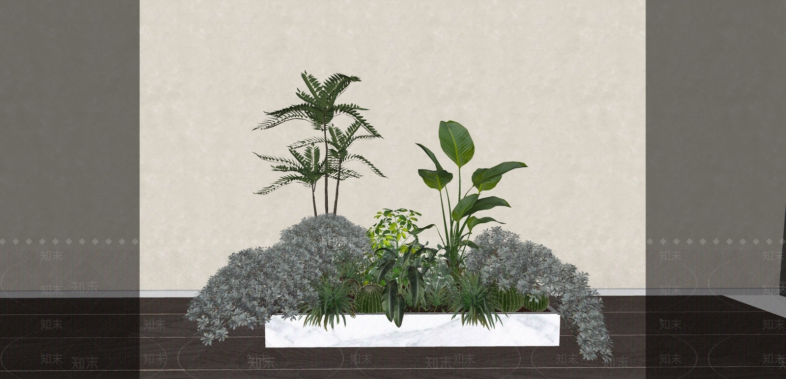 植物组合SU模型下载【ID:1172178382】