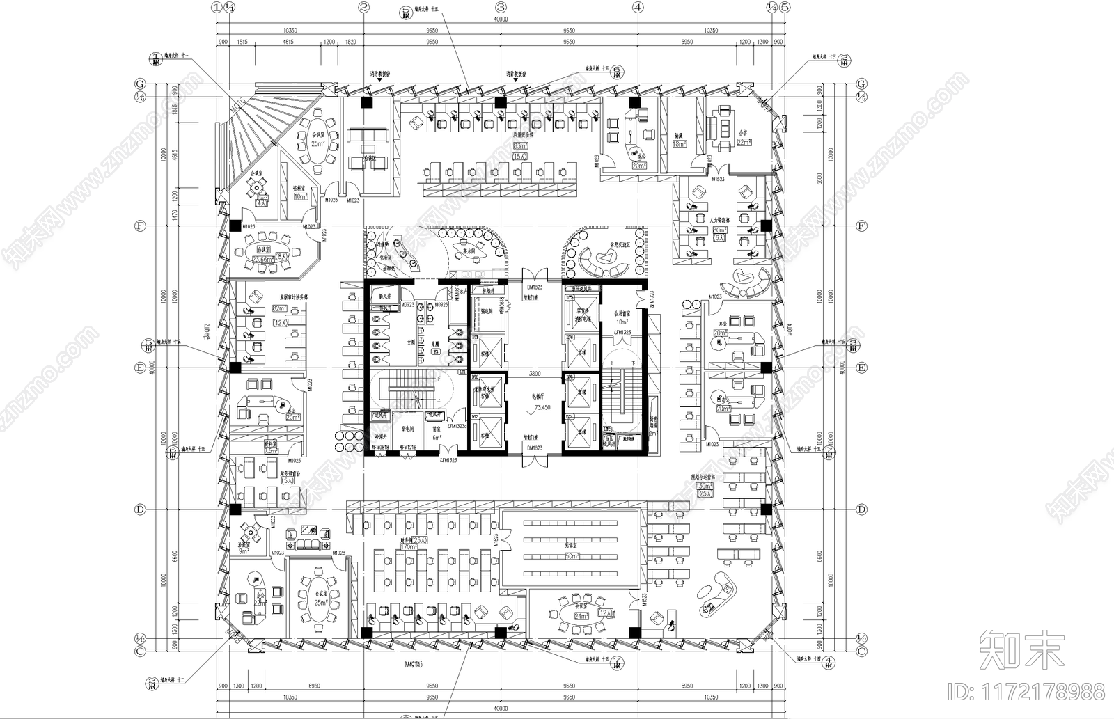 现代其他公共建筑cad施工图下载【ID:1172178988】
