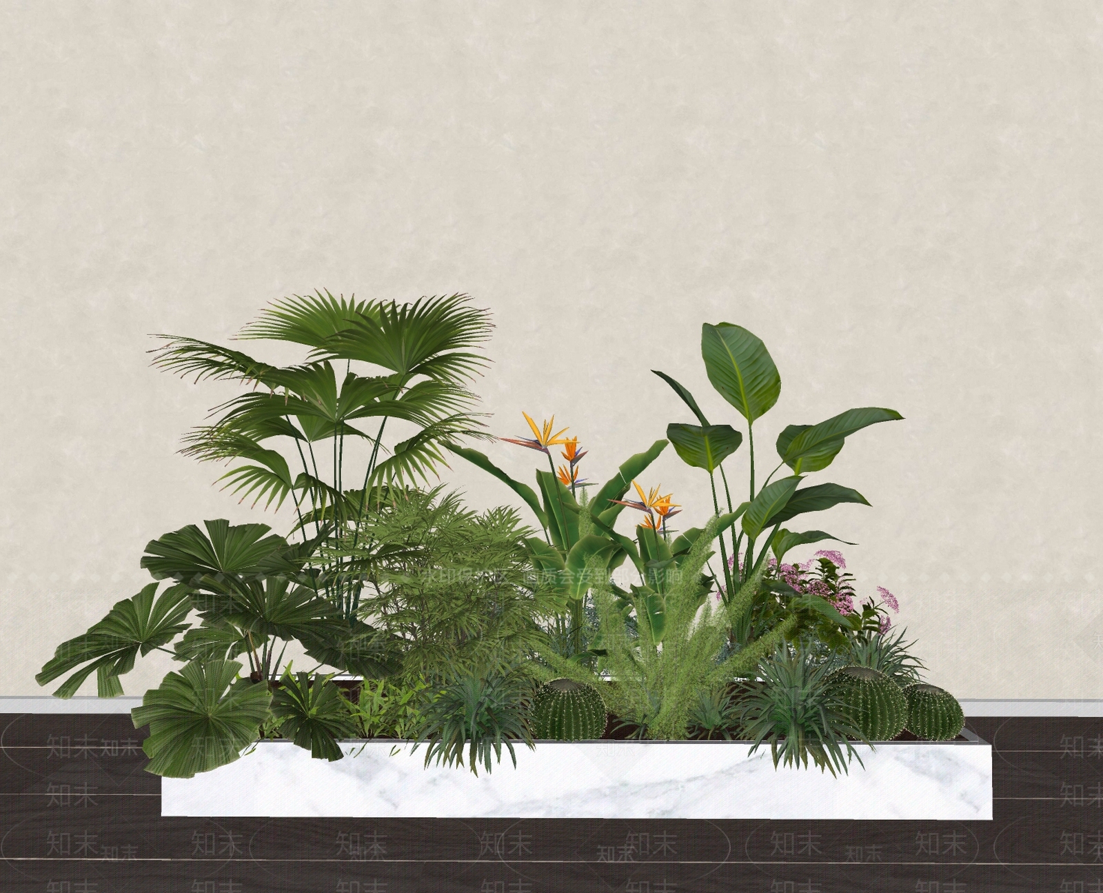 植物组合SU模型下载【ID:1172181302】