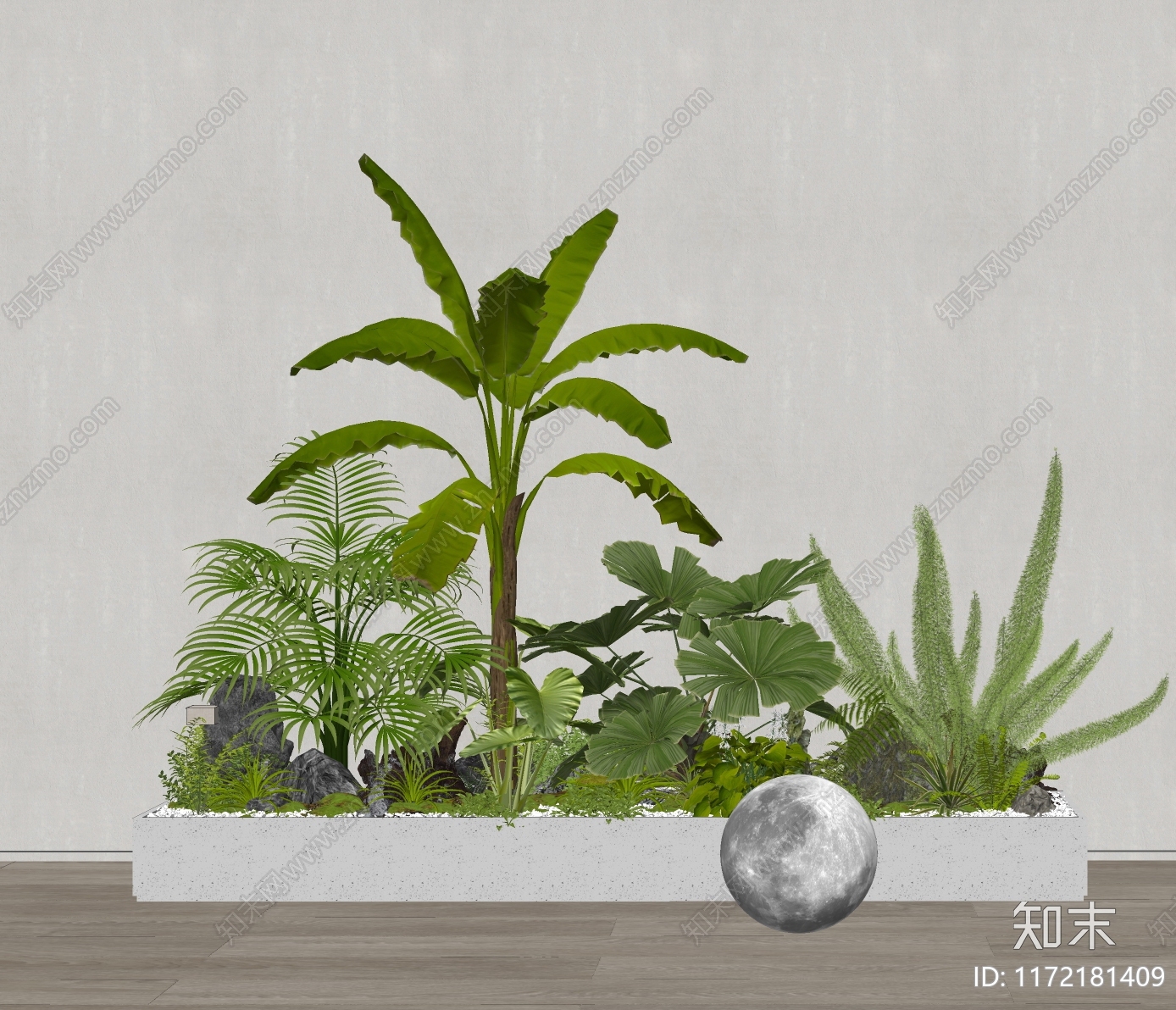 植物组合SU模型下载【ID:1172181409】