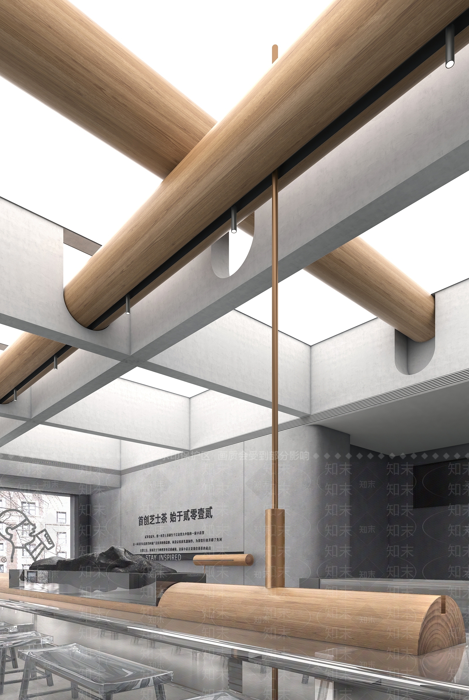 现代极简奶茶店3D模型下载【ID:1172192659】