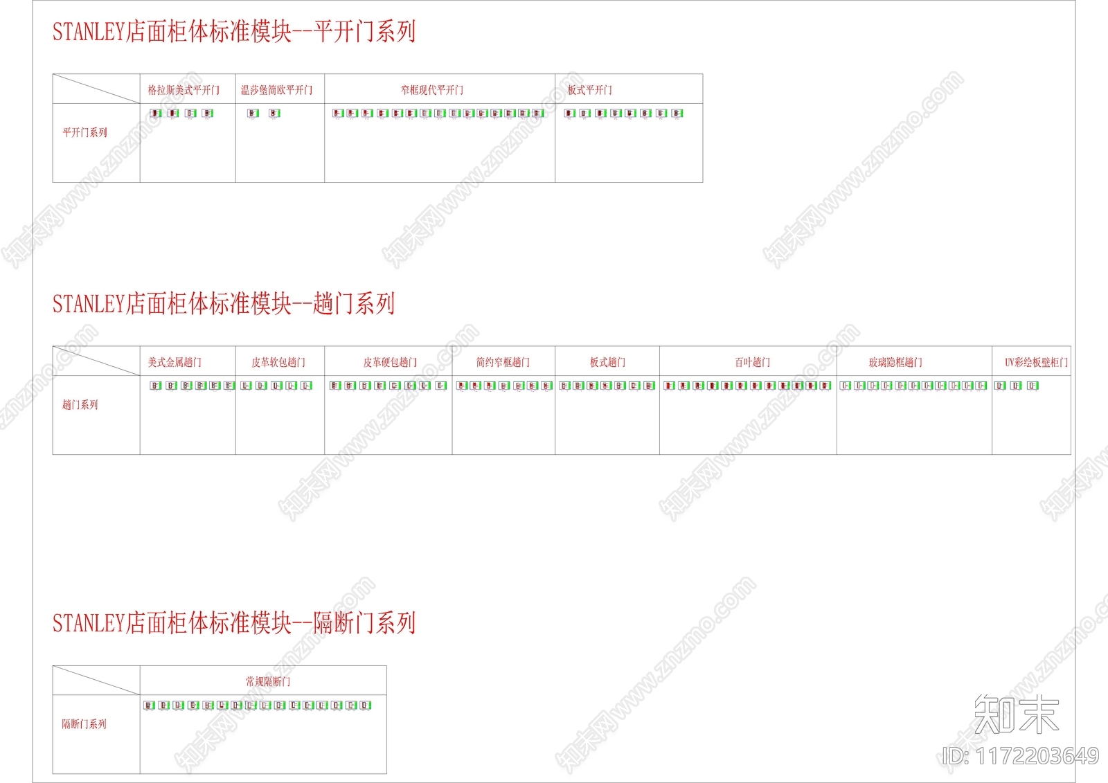 现代欧式柜门施工图下载【ID:1172203649】