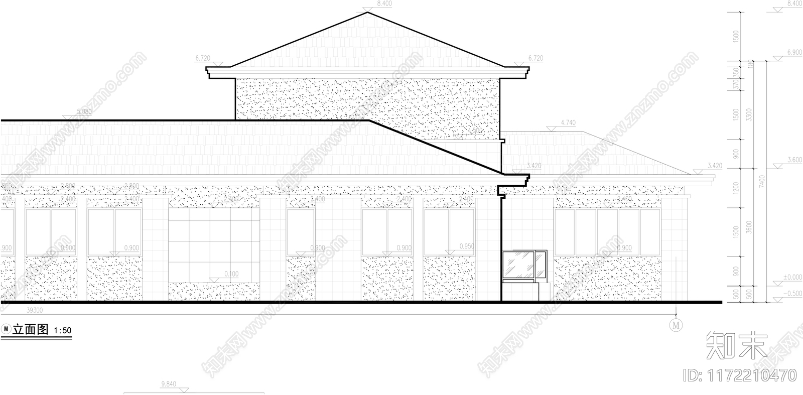 现代民宿建筑施工图下载【ID:1172210470】