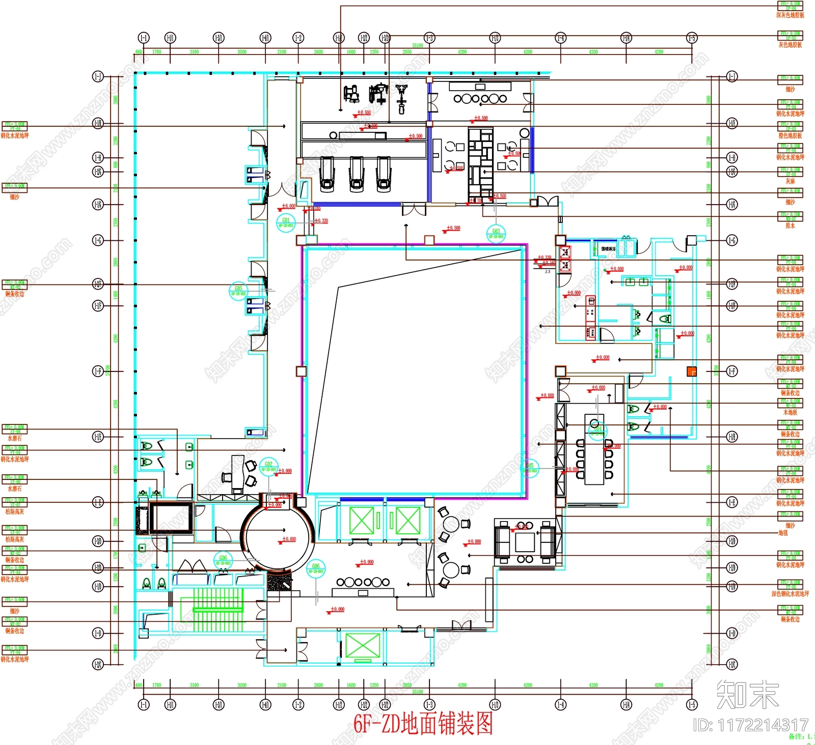 现代工装图库cad施工图下载【ID:1172214317】