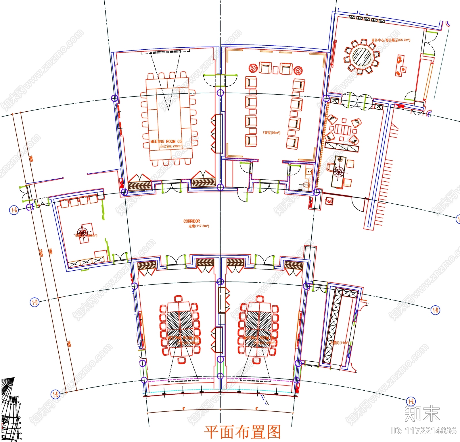 现代工装图库cad施工图下载【ID:1172214836】