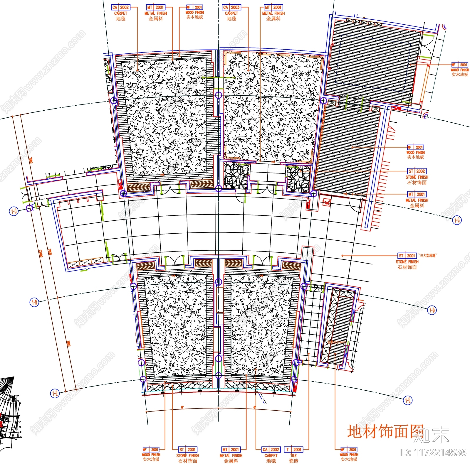 现代工装图库cad施工图下载【ID:1172214836】