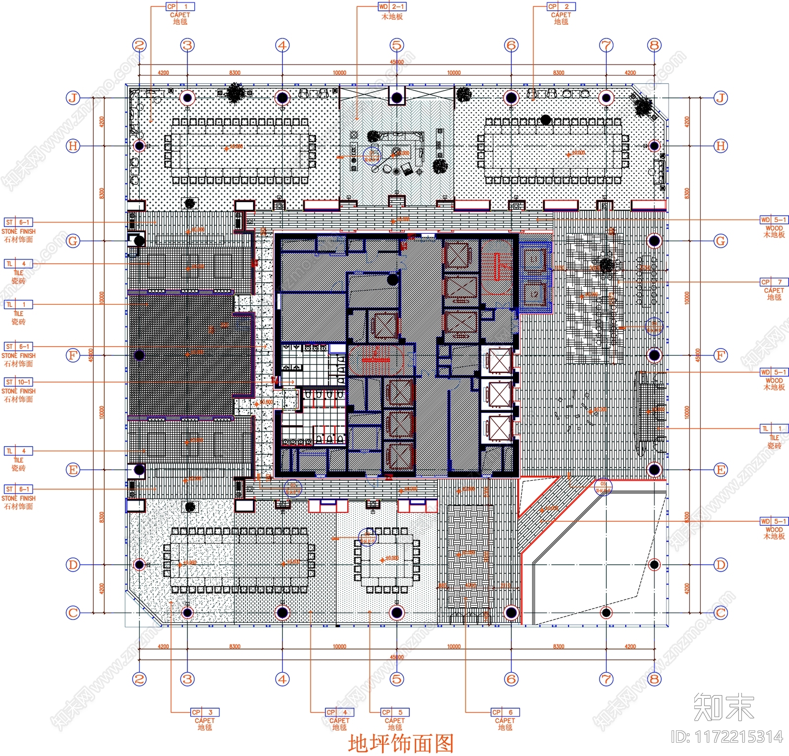 现代工装图库cad施工图下载【ID:1172215314】