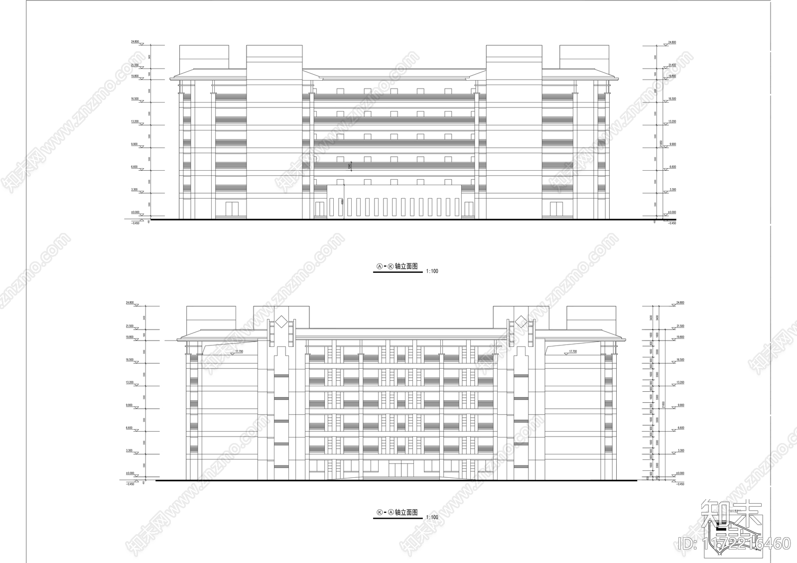 新中式其他居住建筑cad施工图下载【ID:1172216460】