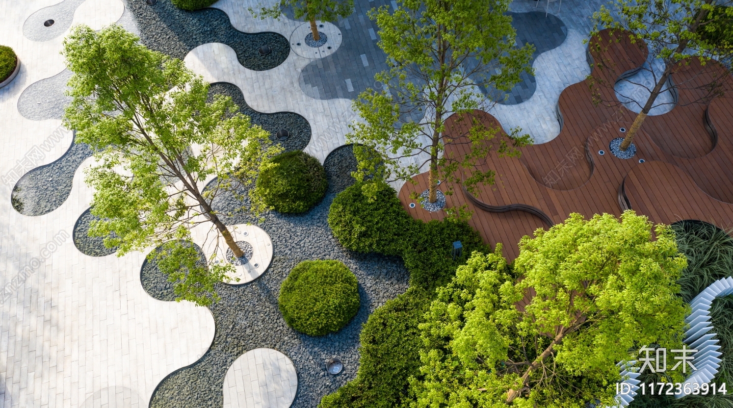 现代示范区景观施工图下载【ID:1172363914】