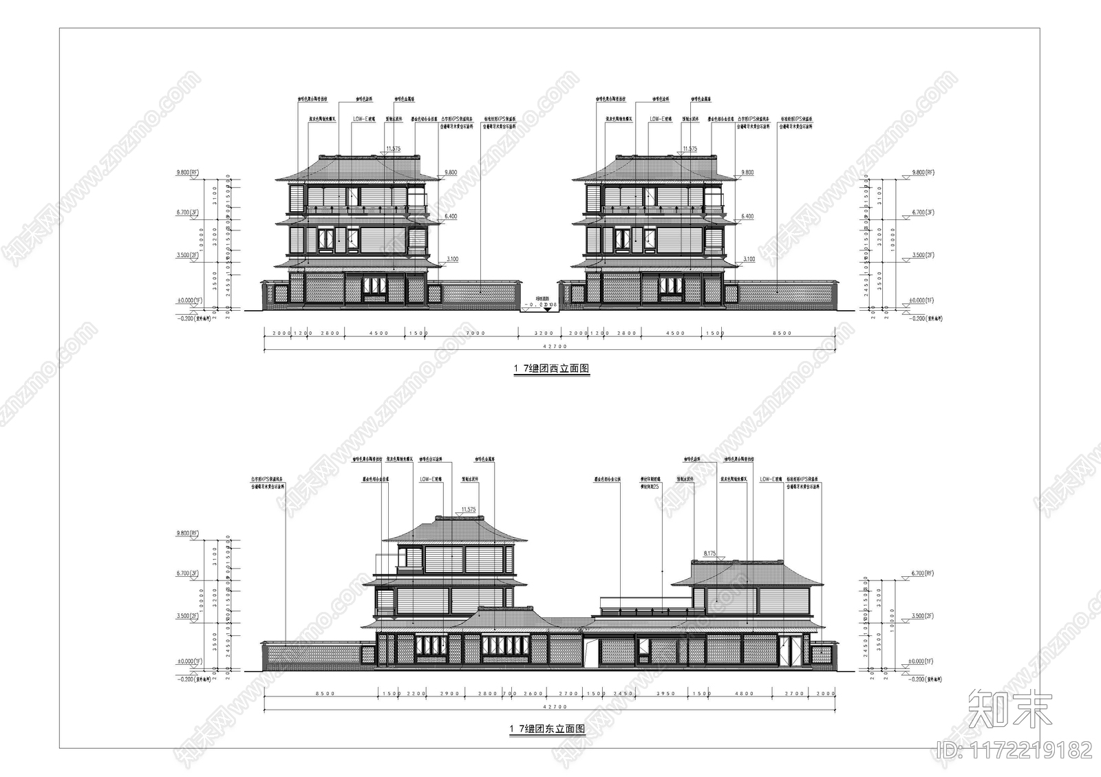 中式其他居住建筑施工图下载【ID:1172219182】