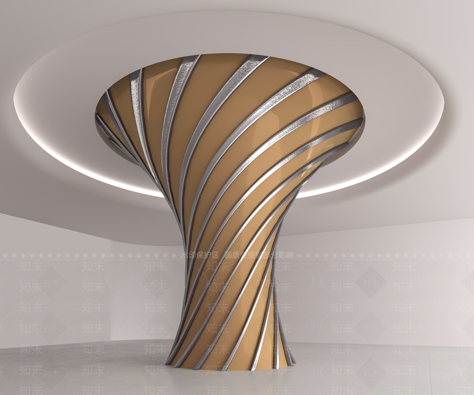 现代柱子3D模型下载【ID:1172222482】
