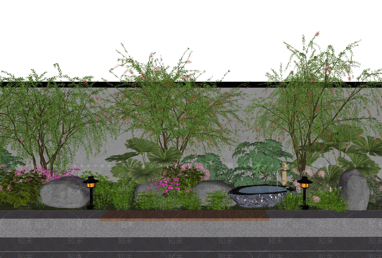 植物组合SU模型下载【ID:1172223027】