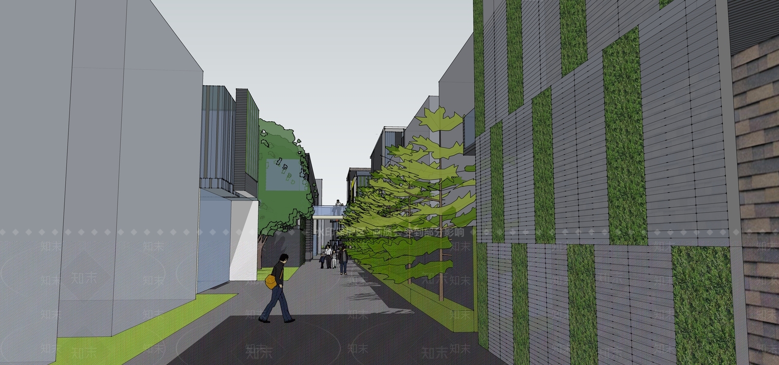 现代商场建筑SU模型下载【ID:1172232670】