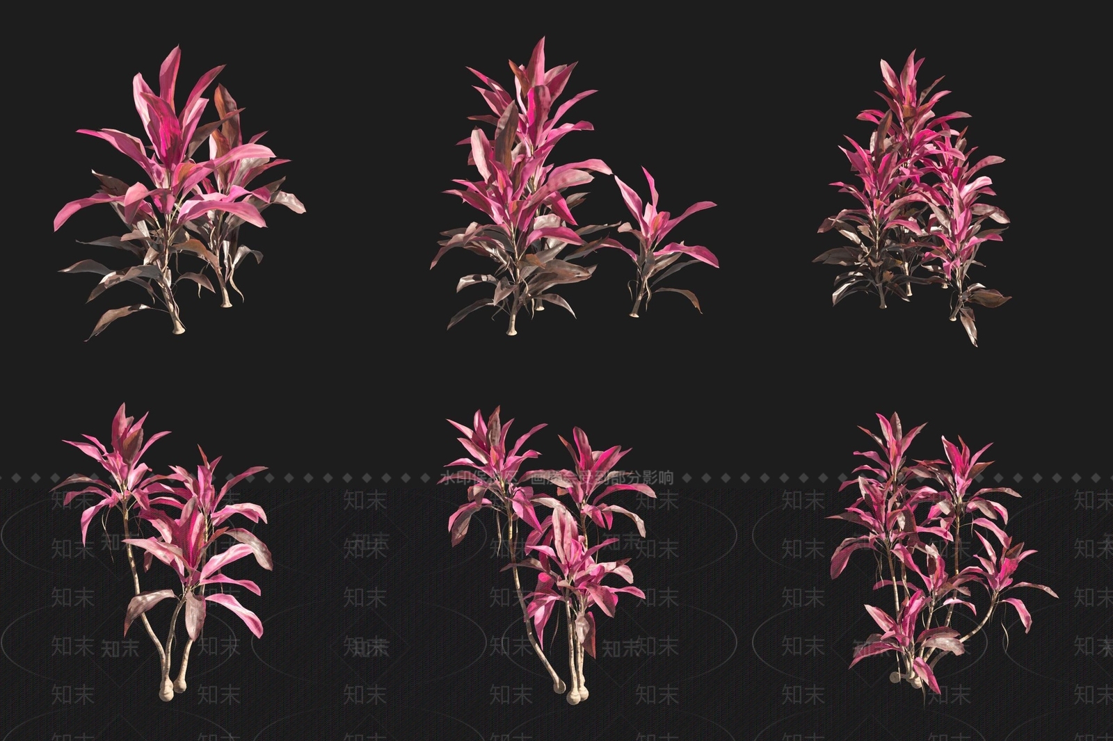 花草组合3D模型下载【ID:1172234190】
