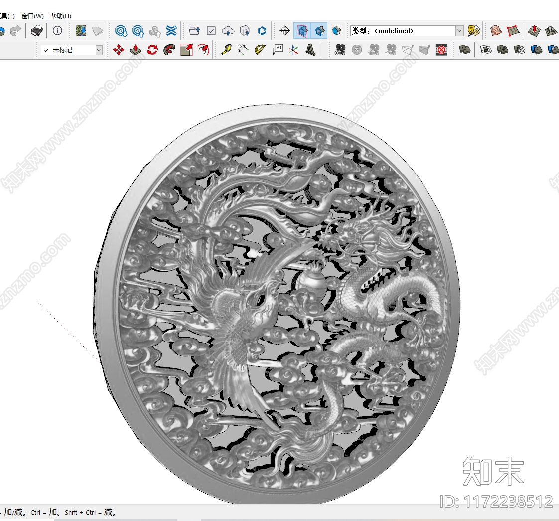 中式雕花SU模型下载【ID:1172238512】