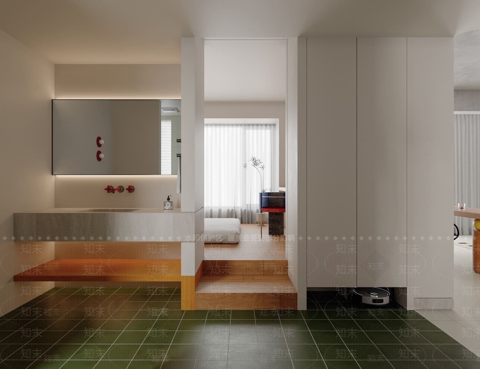 现代工业卫生间3D模型下载【ID:1172255925】