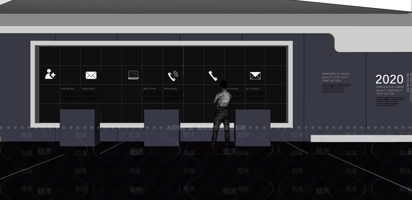 现代科技展厅SU模型下载【ID:1172259892】
