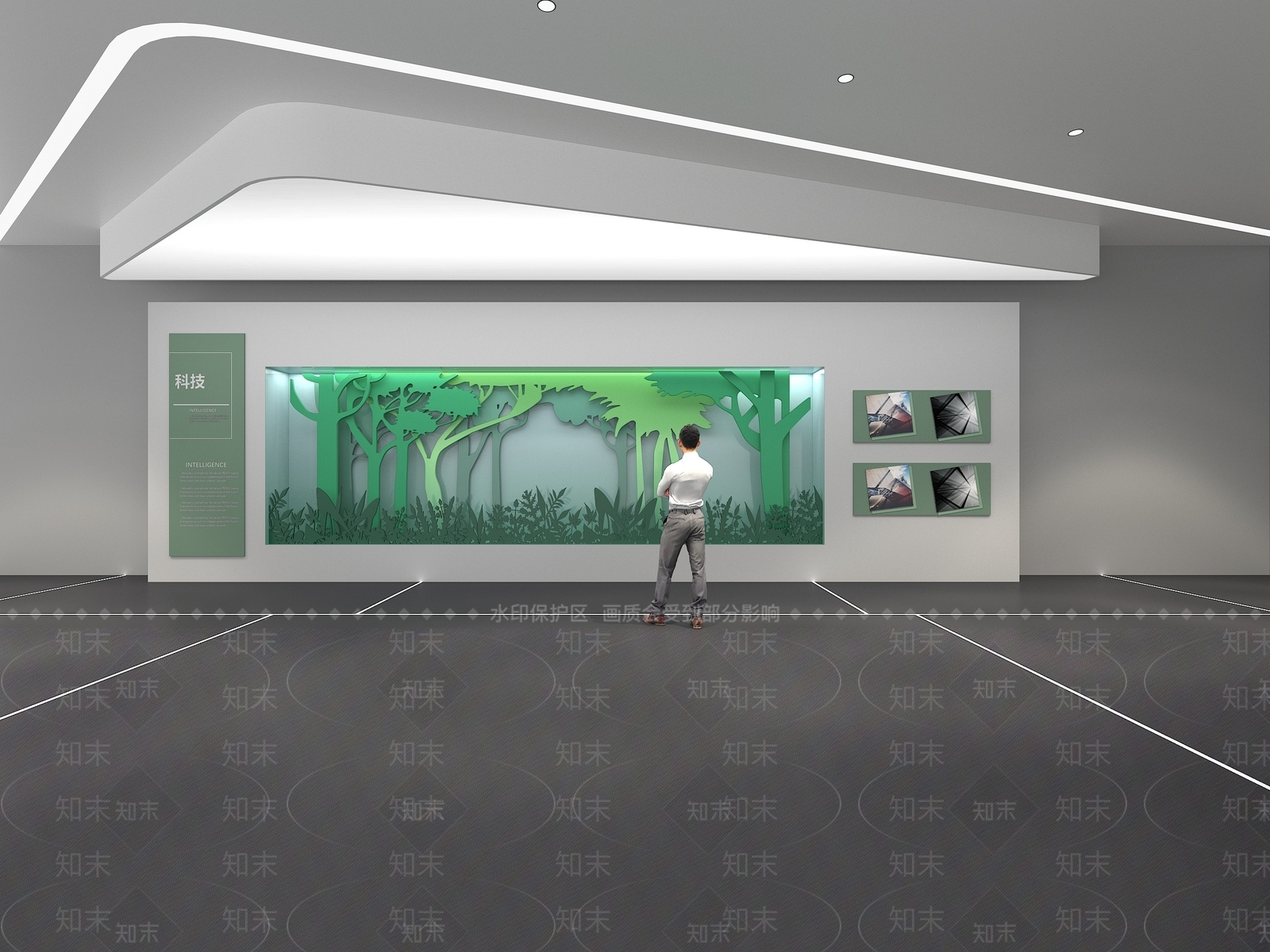 现代科技展厅SU模型下载【ID:1172265566】